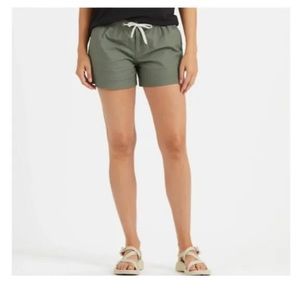 Vuori Womens Ripstop Short Sz Medium Army Green Mid Rise Stretch Organic Cotton